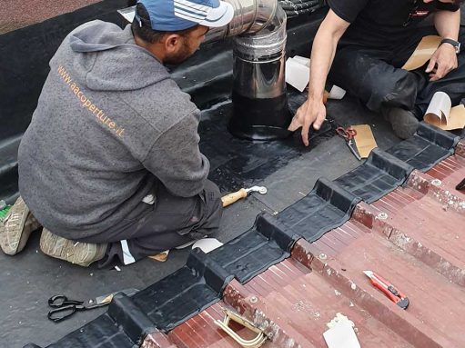 copertura tetto industriale in EPDM terra del tuono reggio-emilia aa coperture