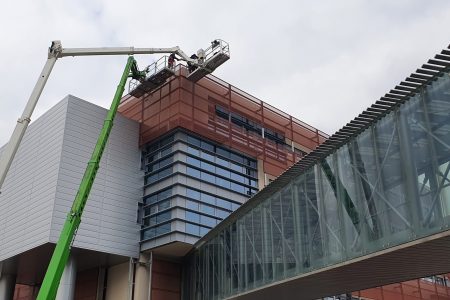 facciata esterna in lamiera ospedale di fiorenzuola aa coperture